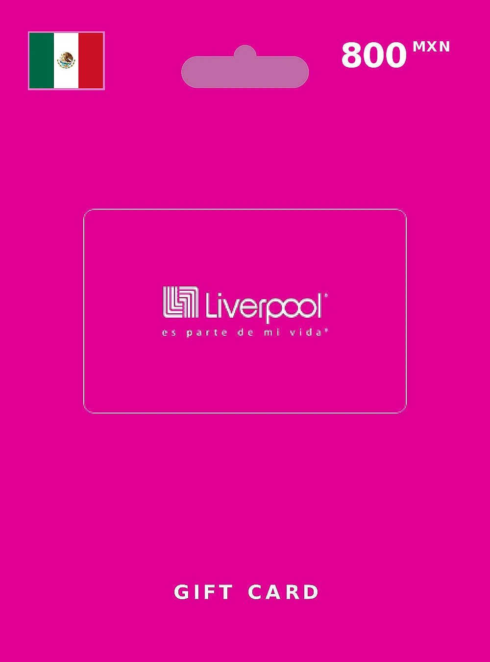 Liverpool Gift Card 800 MXN MEXICO