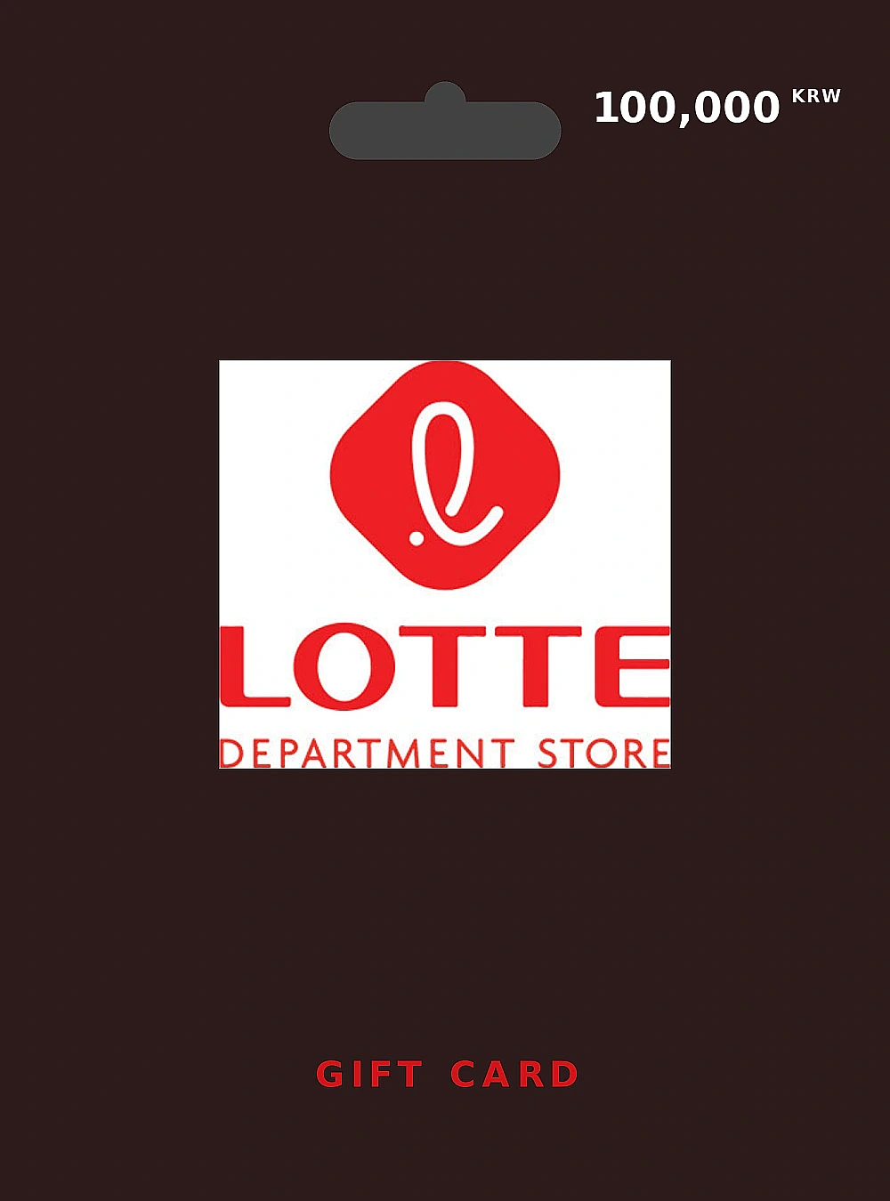 Lotte Department Store Gift Card 100000 KRW KOREA