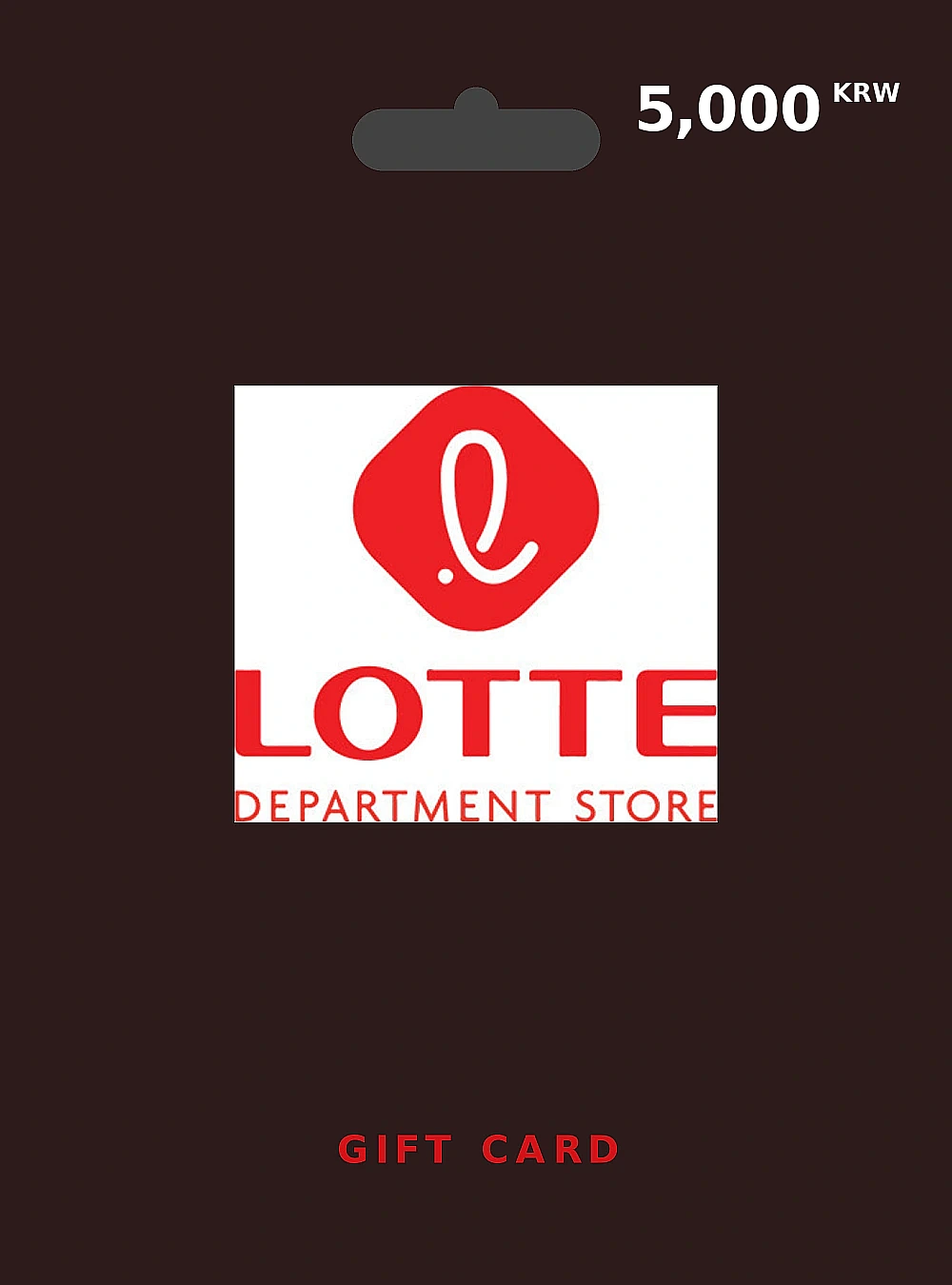 Lotte Department Store Gift Card 5000 KRW KOREA