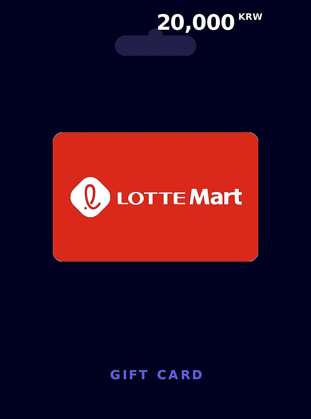 Lotte Mart Gift Card 20000 KRW KOREA