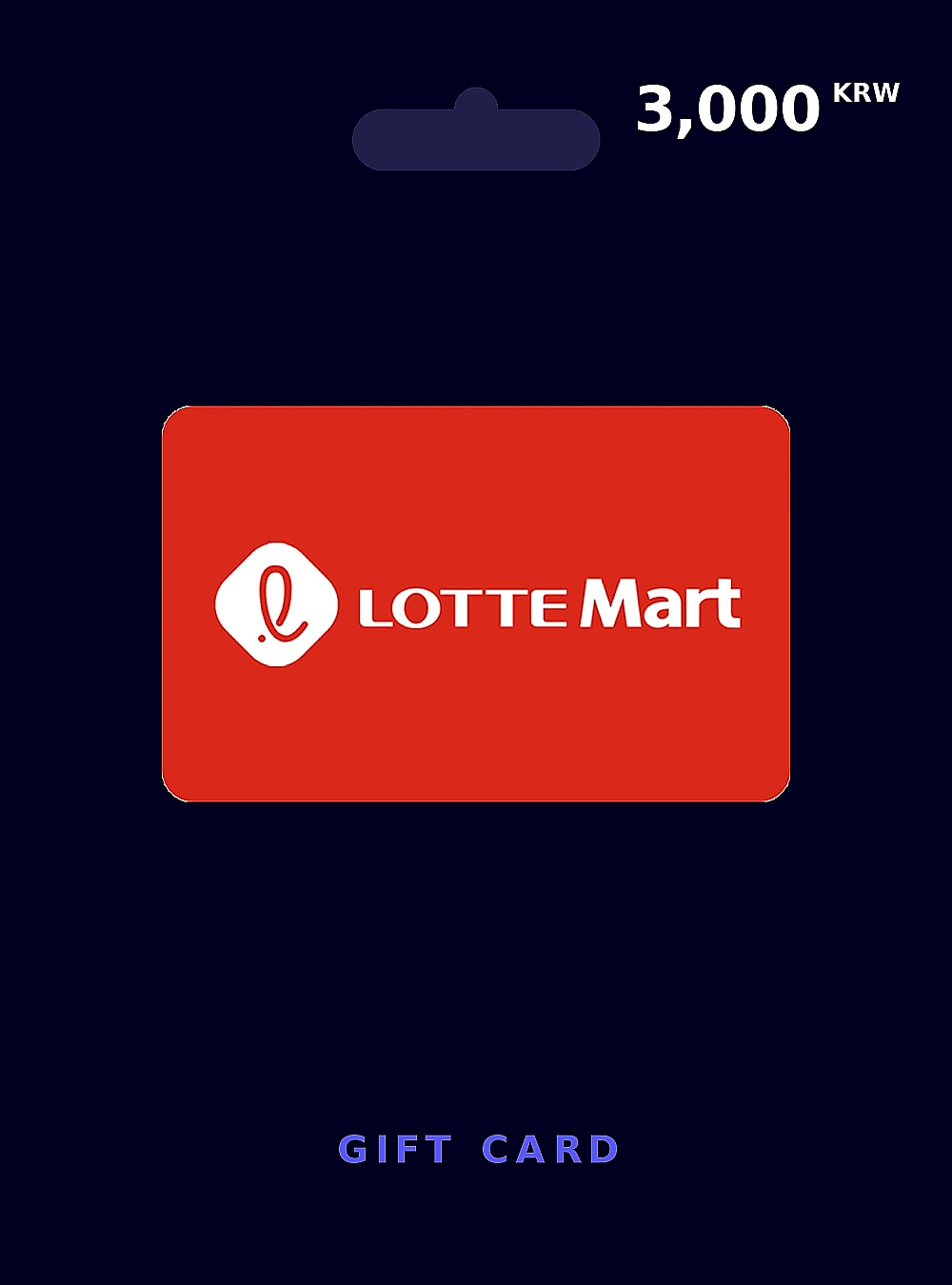 Lotte Mart Gift Card 3000 KRW KOREA