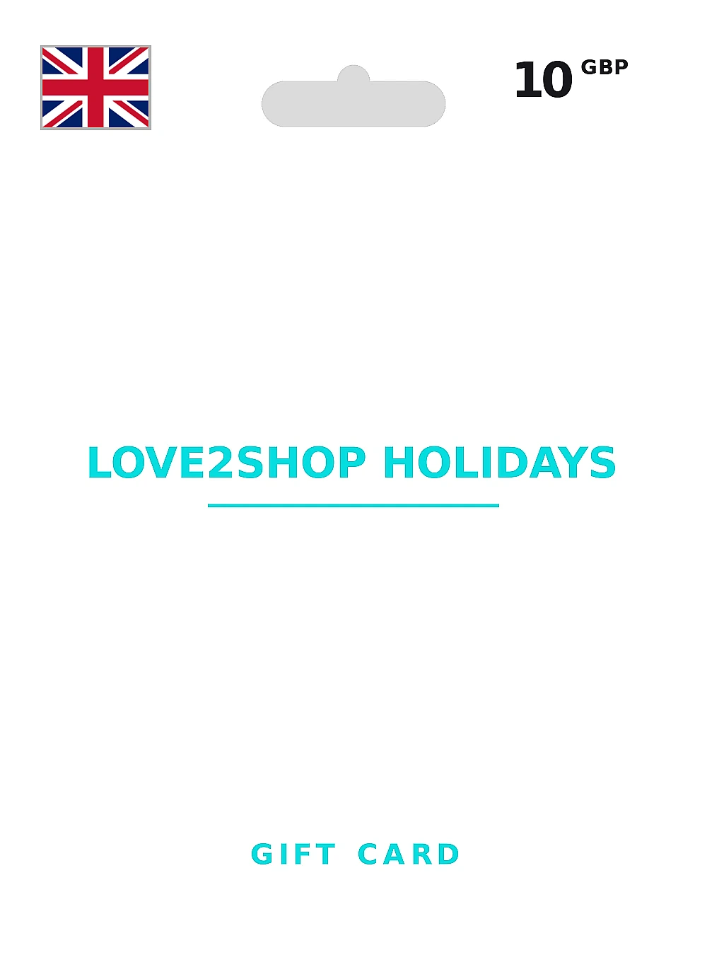 Love2Shop Holidays Gift Card 10 GBP UNITED KINGDOM