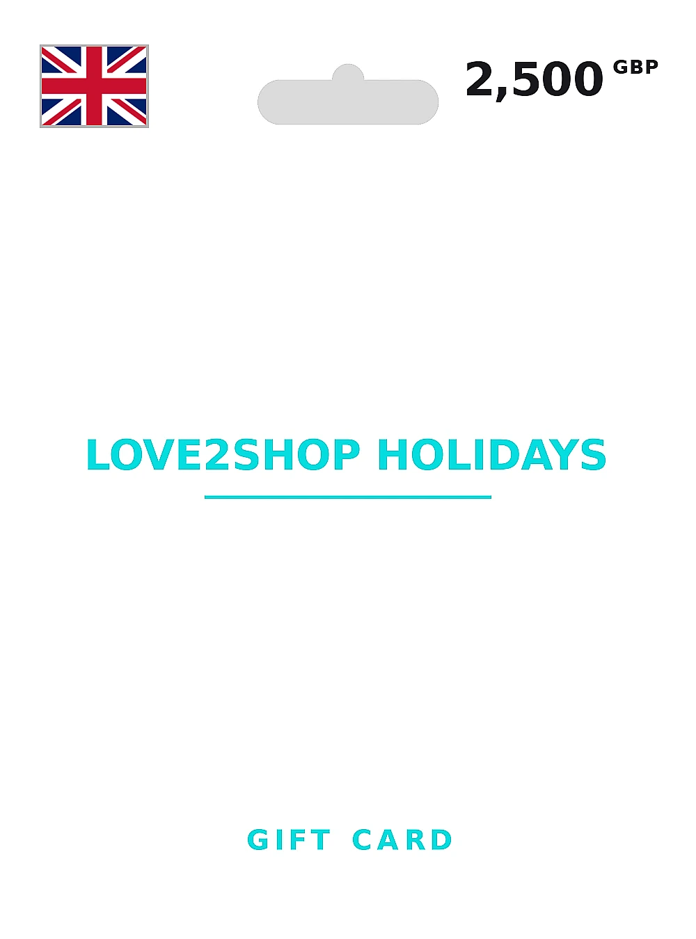 Love2Shop Holidays Gift Card 2500 GBP UNITED KINGDOM