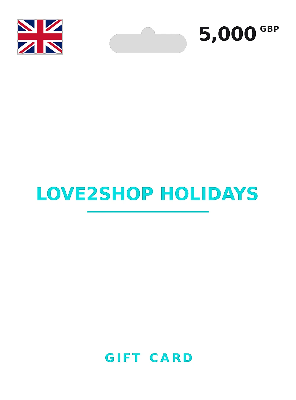 Love2Shop Holidays Gift Card 5000 GBP UNITED KINGDOM