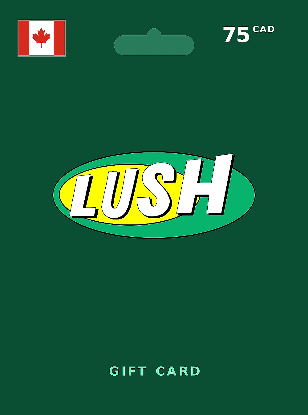 LUSH Gift Card 75 CAD CANADA