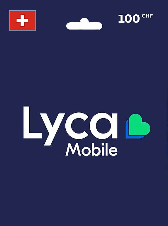 Lycamobile Gift Card 100 CHF SWITZERLAND