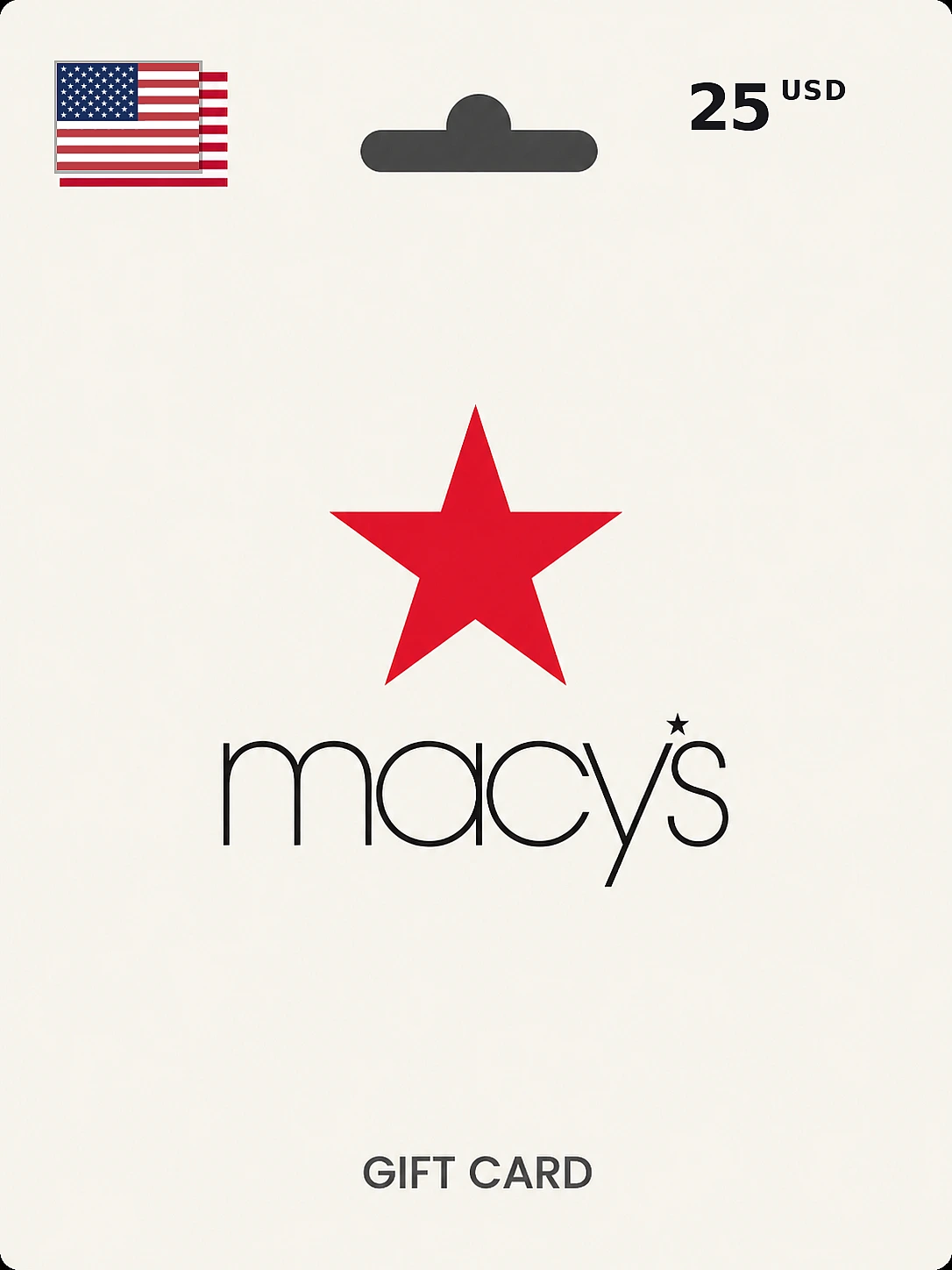 Macy's Gift Card  $25 USD UNITED STATES