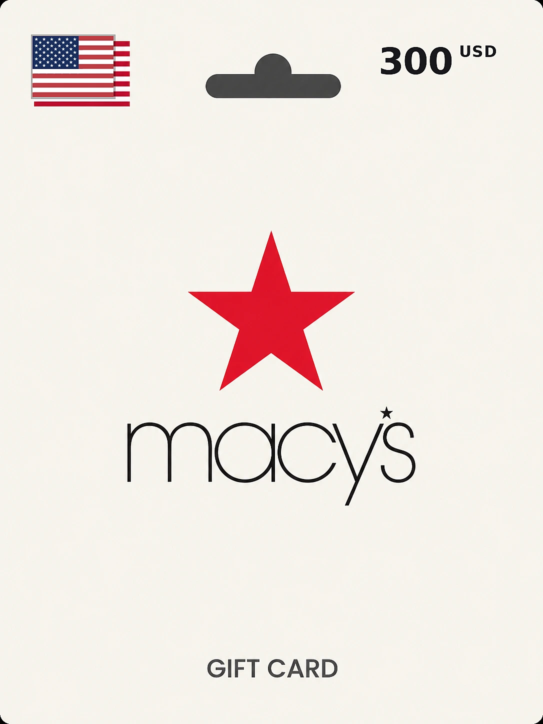 Macy's Gift Card  $300 USD UNITED STATES