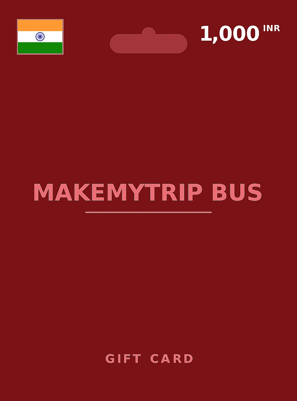 MakeMyTrip Rail Gift Card 1000 INR INDIA