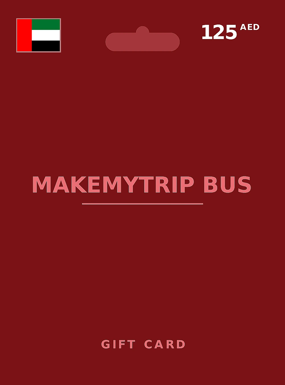 MakeMyTrip Hotel Card Gift Card 125 AED UNITED ARAB EMIRATES