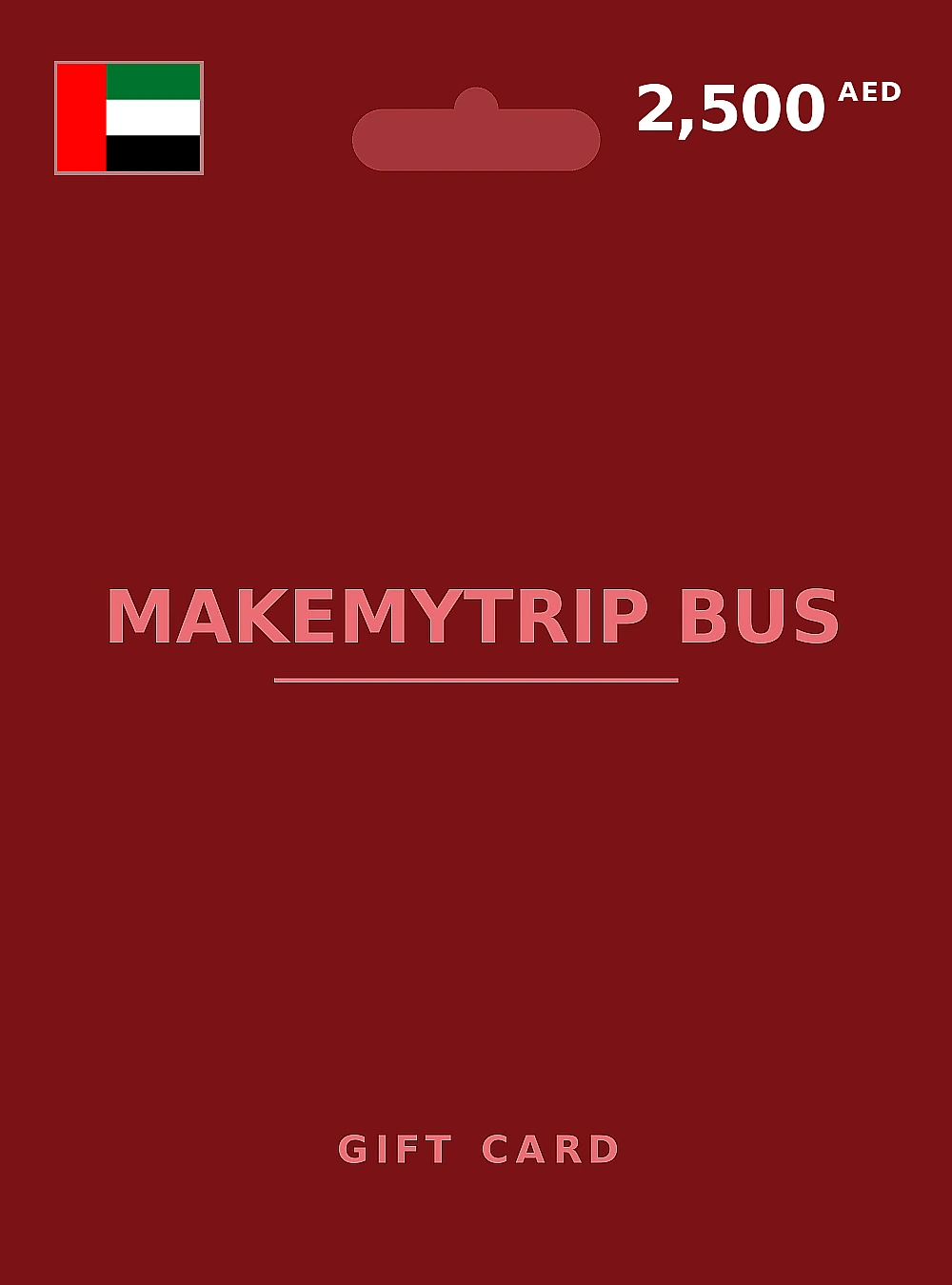 MakeMyTrip Hotel Card Gift Card 2500 AED UNITED ARAB EMIRATES