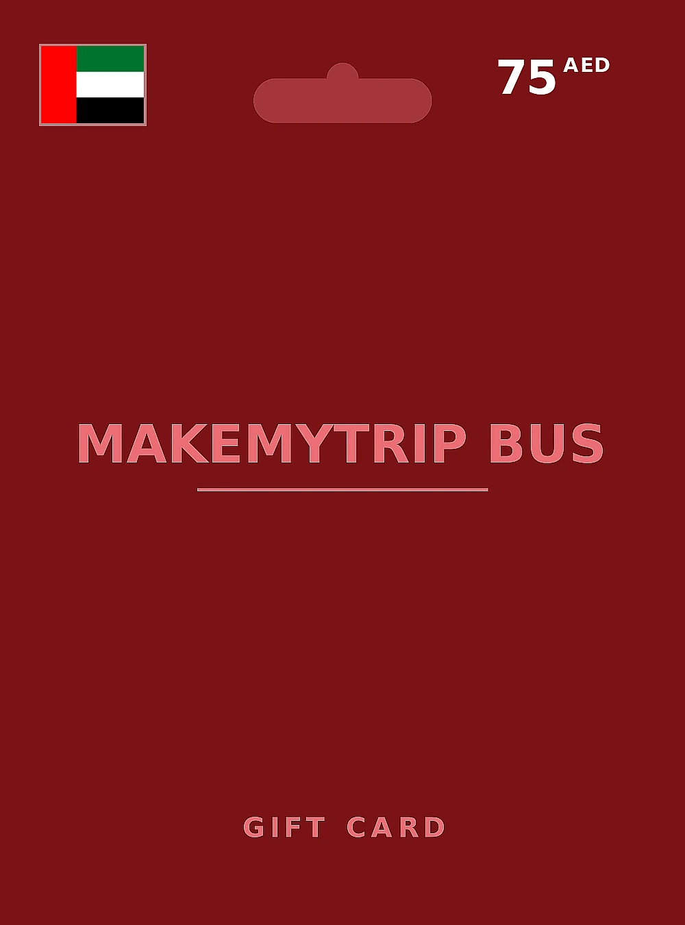 MakeMyTrip Hotel Card Gift Card 75 AED UNITED ARAB EMIRATES