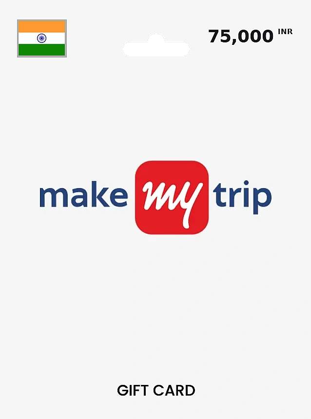 MakeMyTrip Holiday Gift Card 75000 INR INDIA