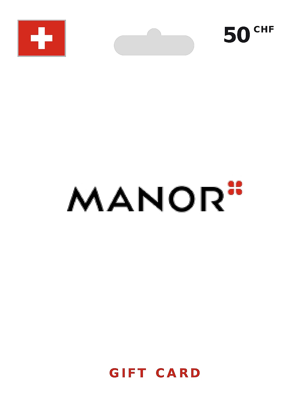 Manor Gift Card 50 CHF SWITZERLAND