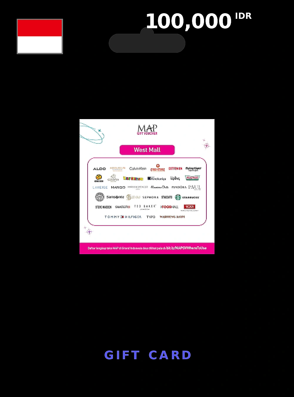 MAP Retailer Gift Card 100000 IDR INDONESIA