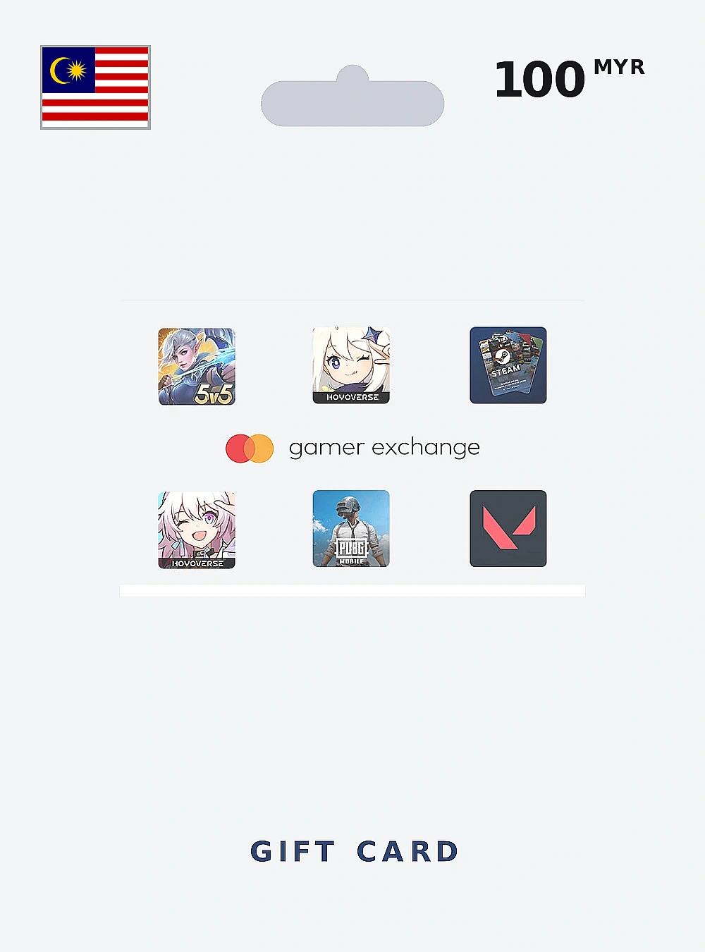 Mastercard Gamer Exchange Gift Card 100 MYR MALAYSIA