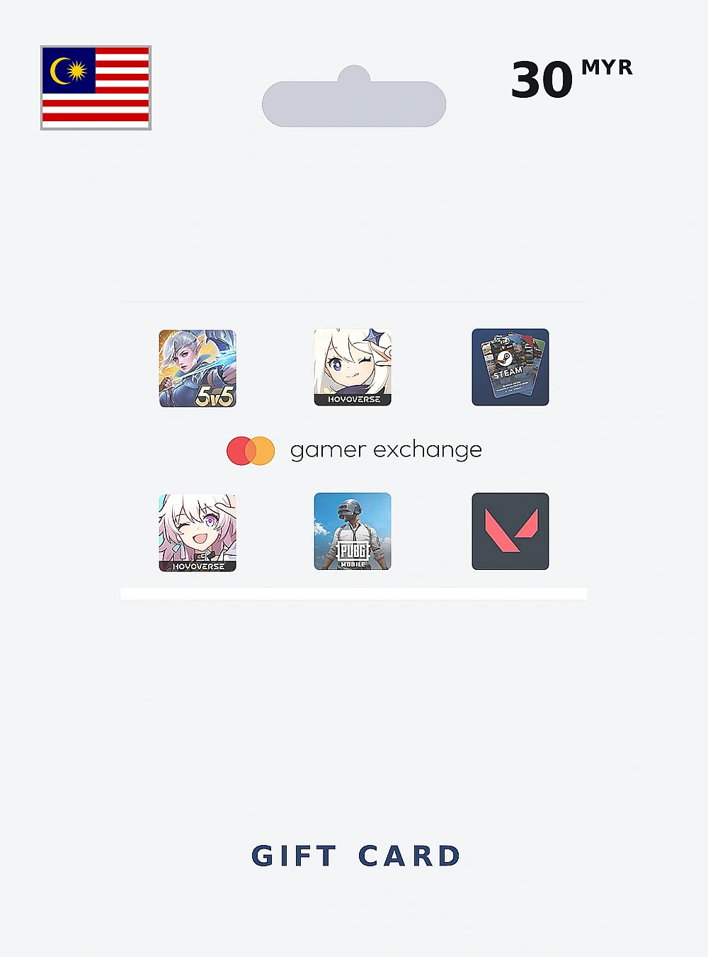 Mastercard Gamer Exchange Gift Card 30 MYR MALAYSIA