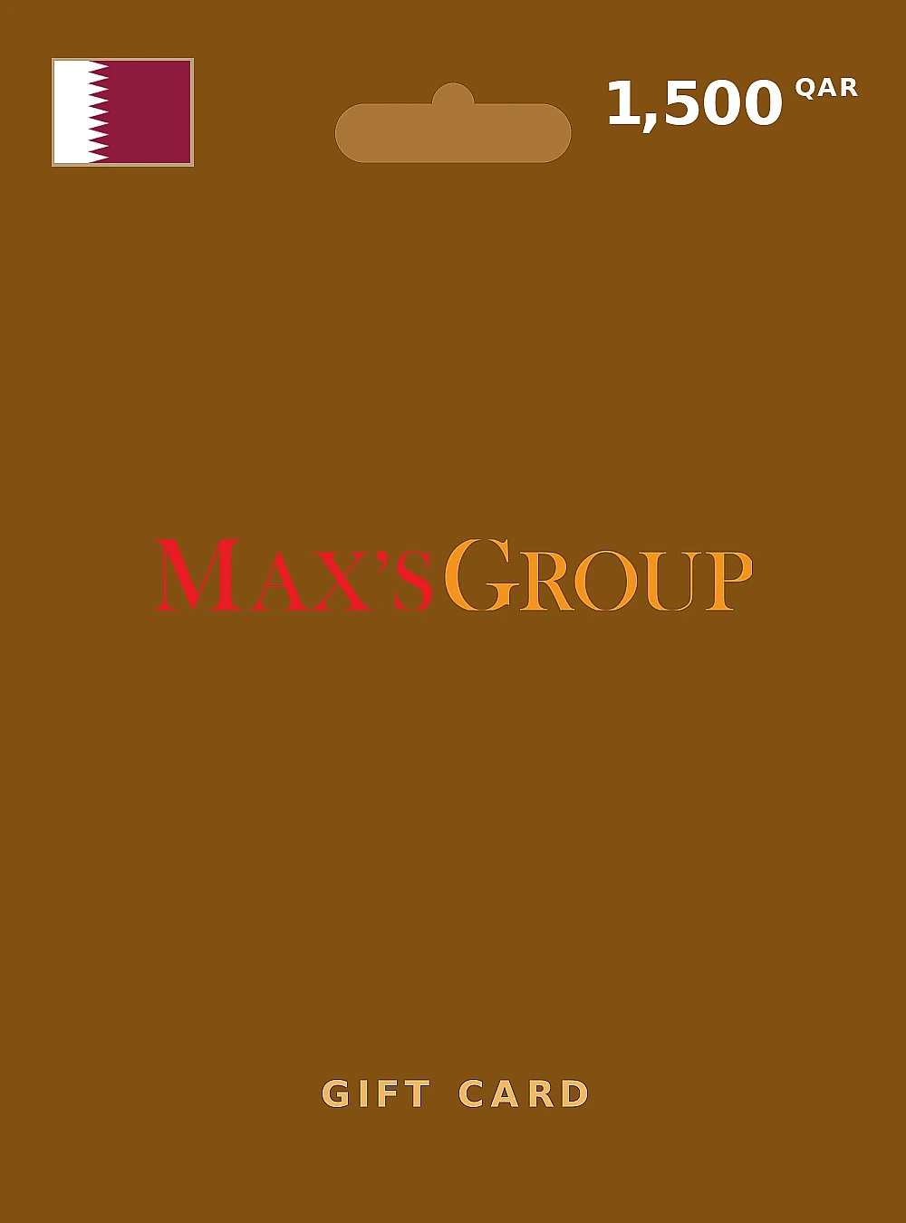 Max's Restaurant Gift Card 1500 QAR QATAR