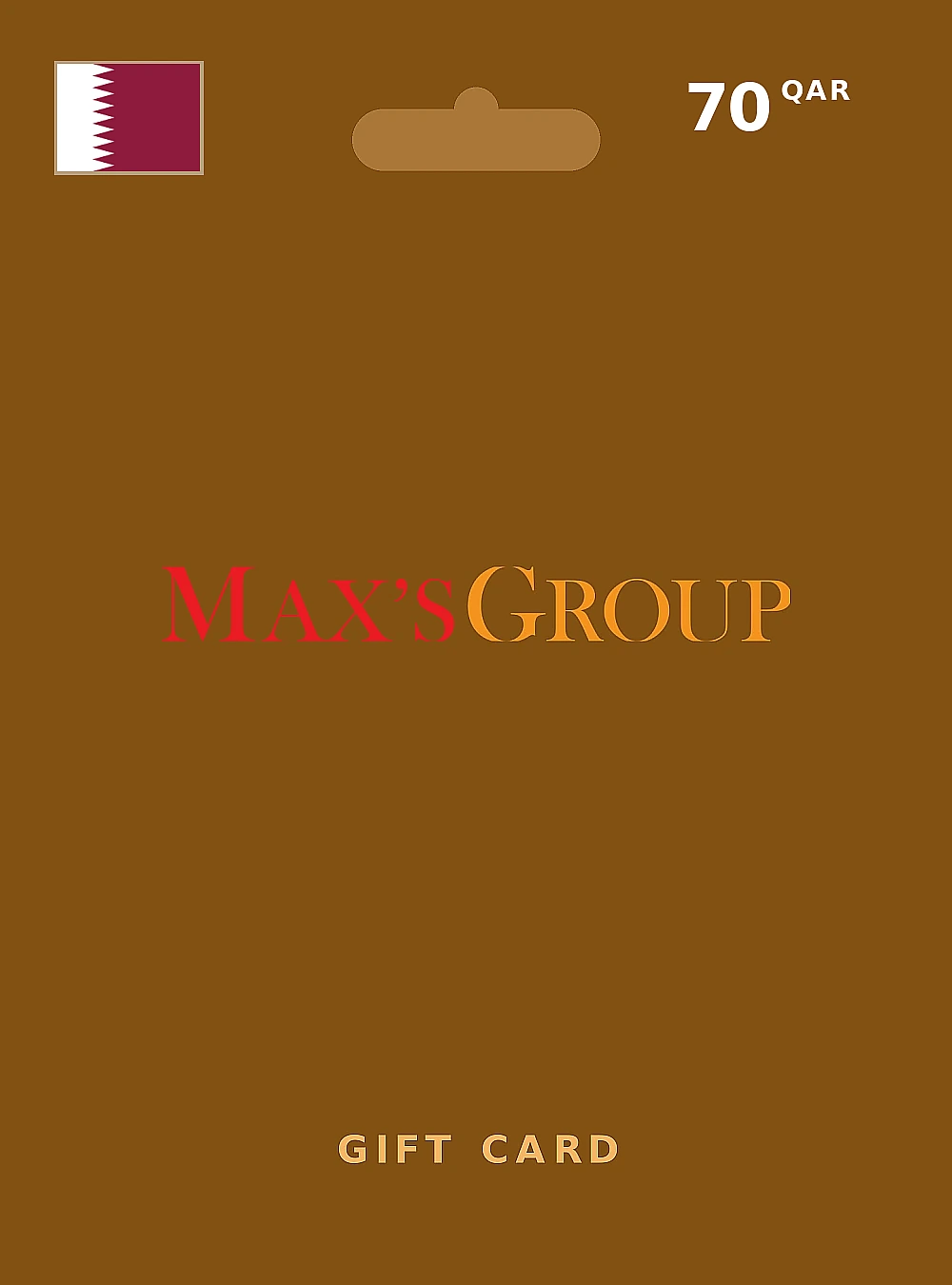 Max's Restaurant Gift Card 70 QAR QATAR