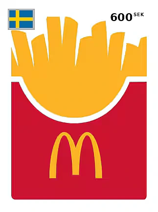 McDonalds Gift Card 600 SEK SWEDEN