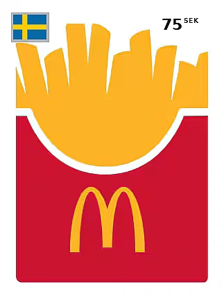 McDonalds Gift Card 75 SEK SWEDEN