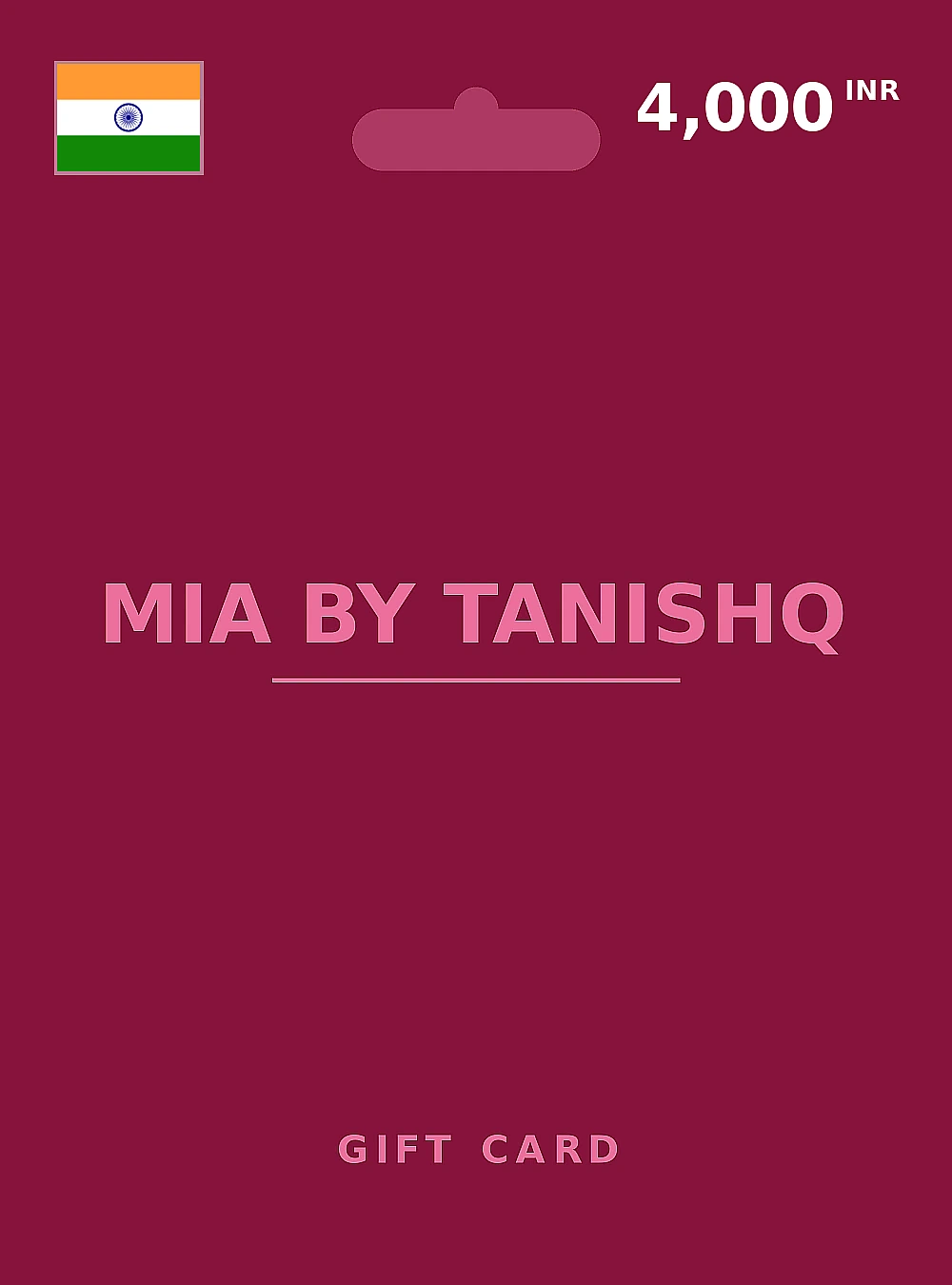 Mia By Tanishq Gift Card 4000 INR INDIA
