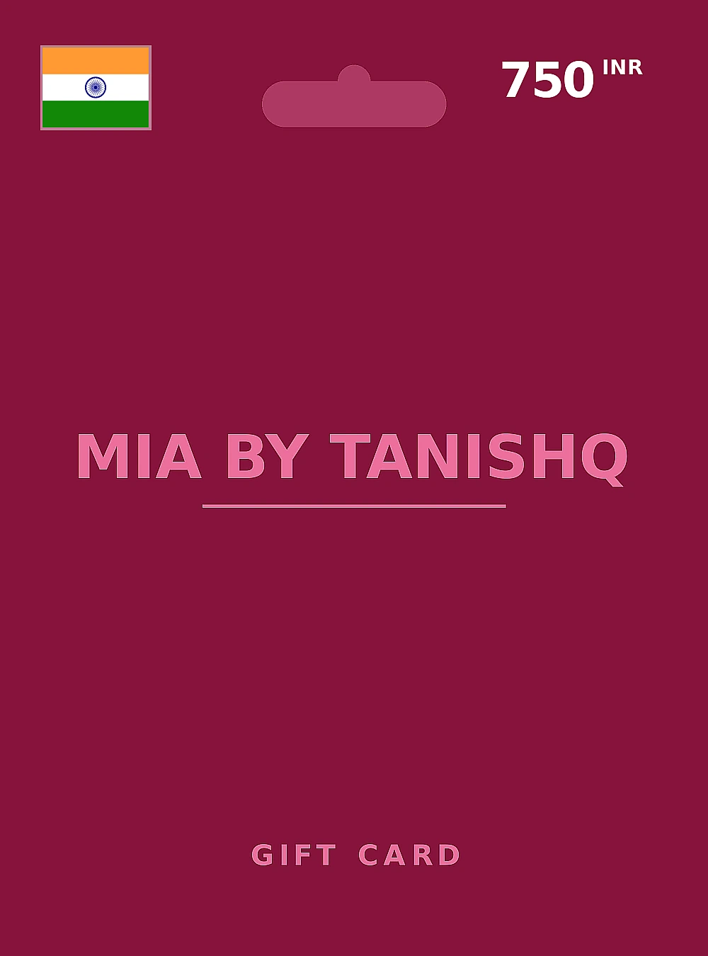 Mia By Tanishq Gift Card 750 INR INDIA