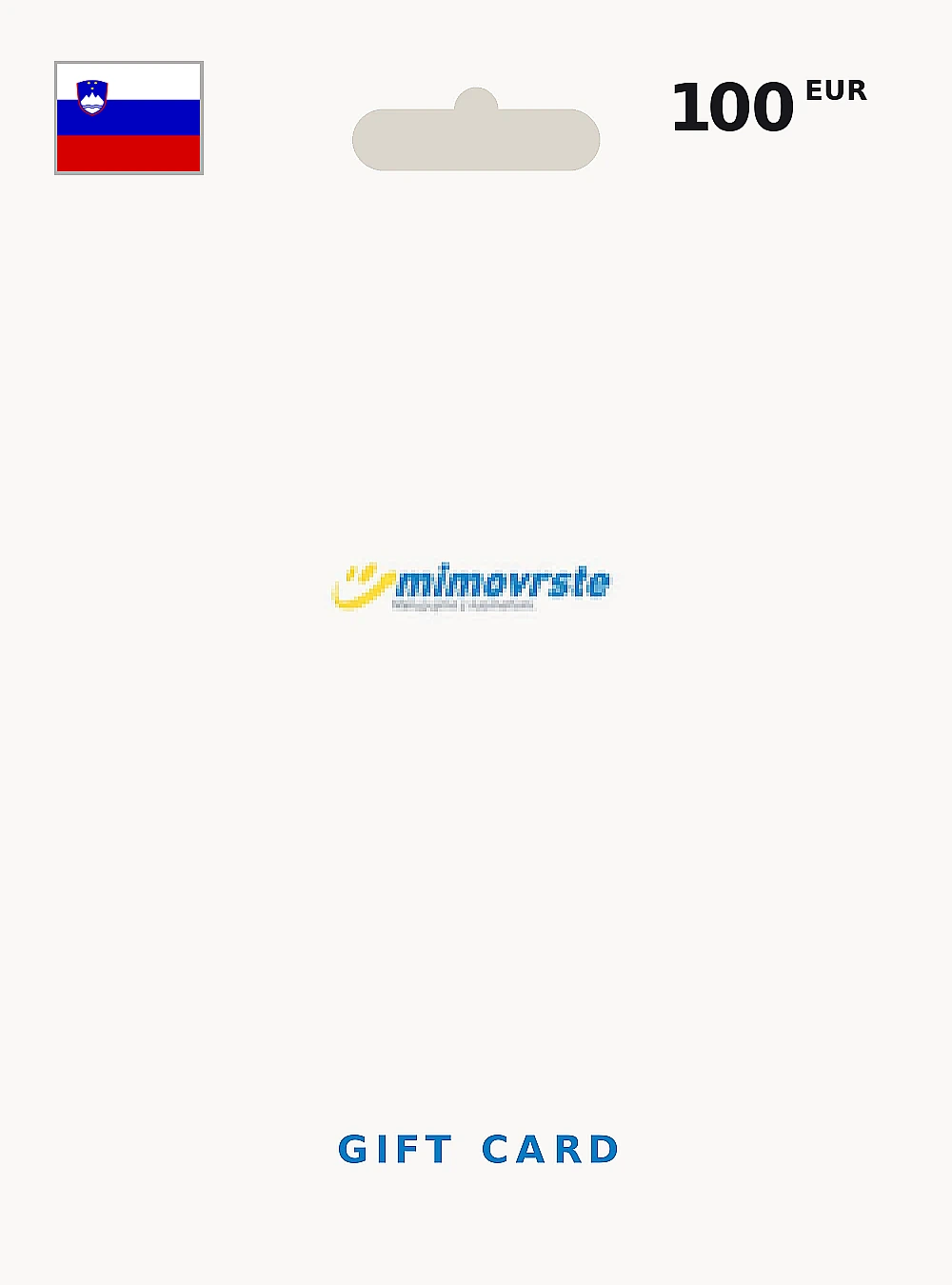 MIMOVRSTE Gift Card 100 EUR SLOVENIA