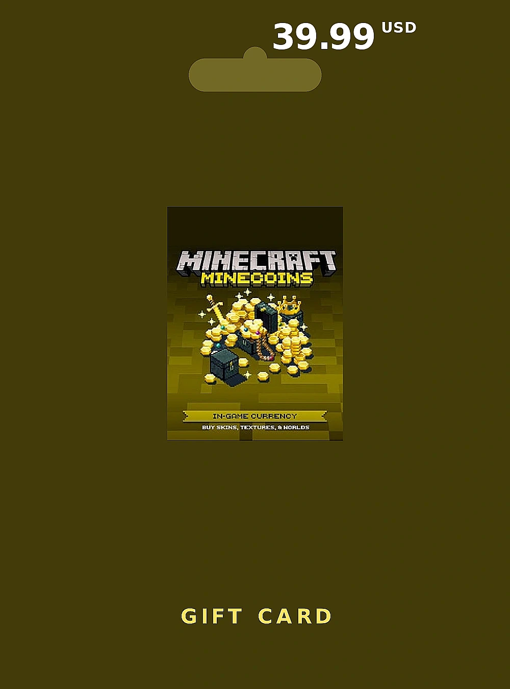 Minecraft Dungeons Global Gift Card 39 USD GLOBAL