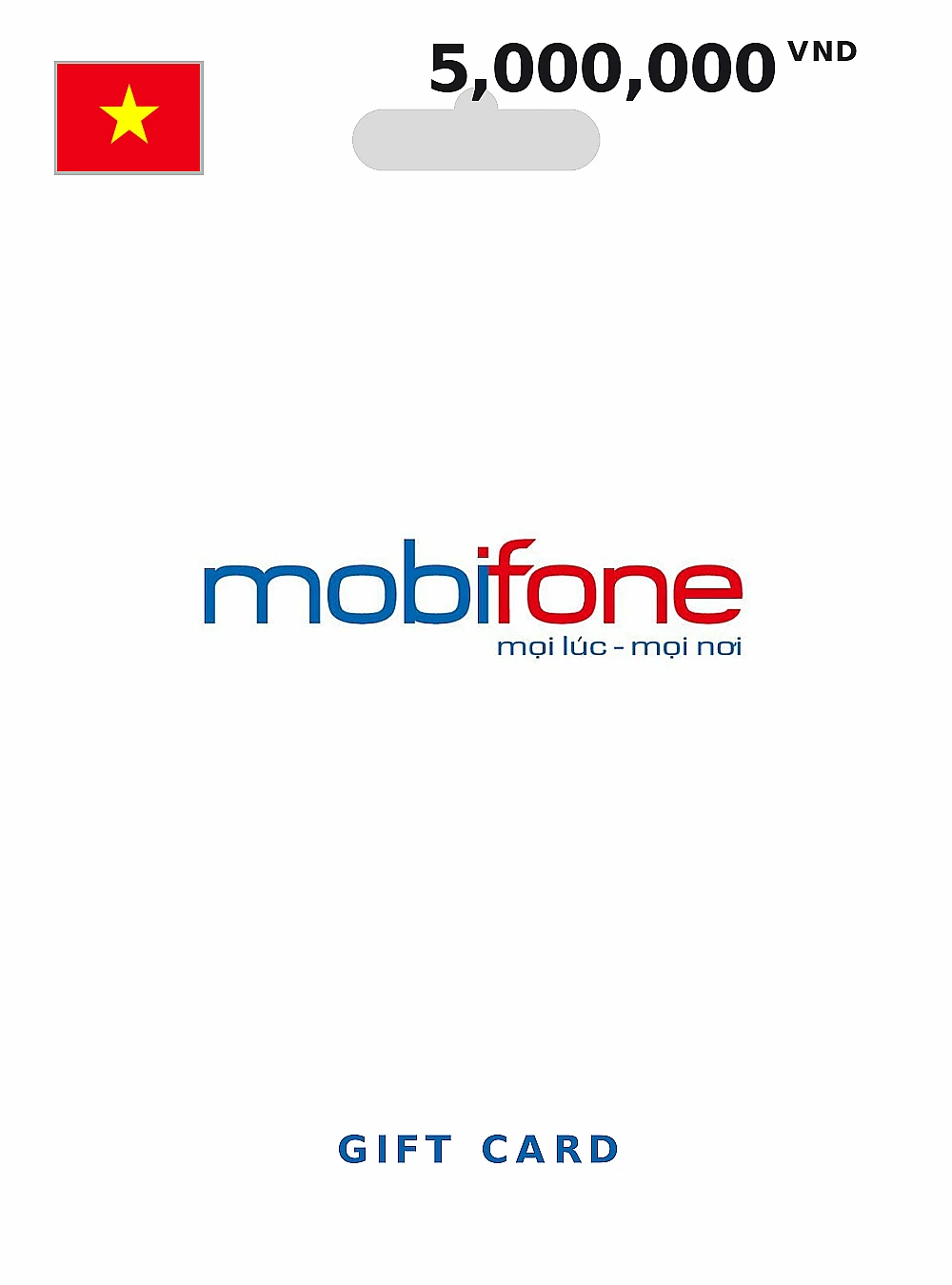 Mobifone Gift Card 5000000 VND VIETNAM