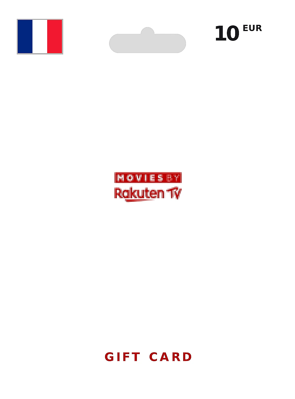 Movies by Rakuten Gift Card 10 EUR FRANCE