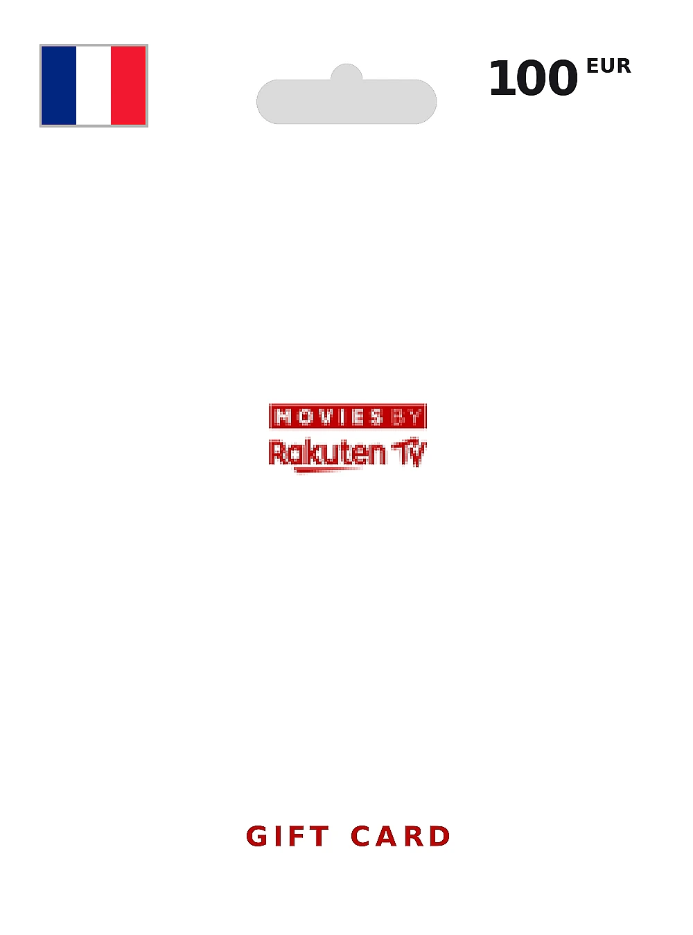 Movies by Rakuten Gift Card 100 EUR FRANCE
