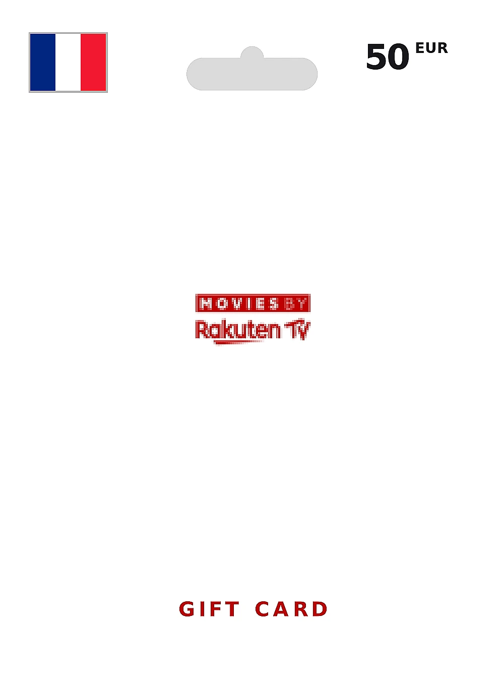 Movies by Rakuten Gift Card 50 EUR FRANCE