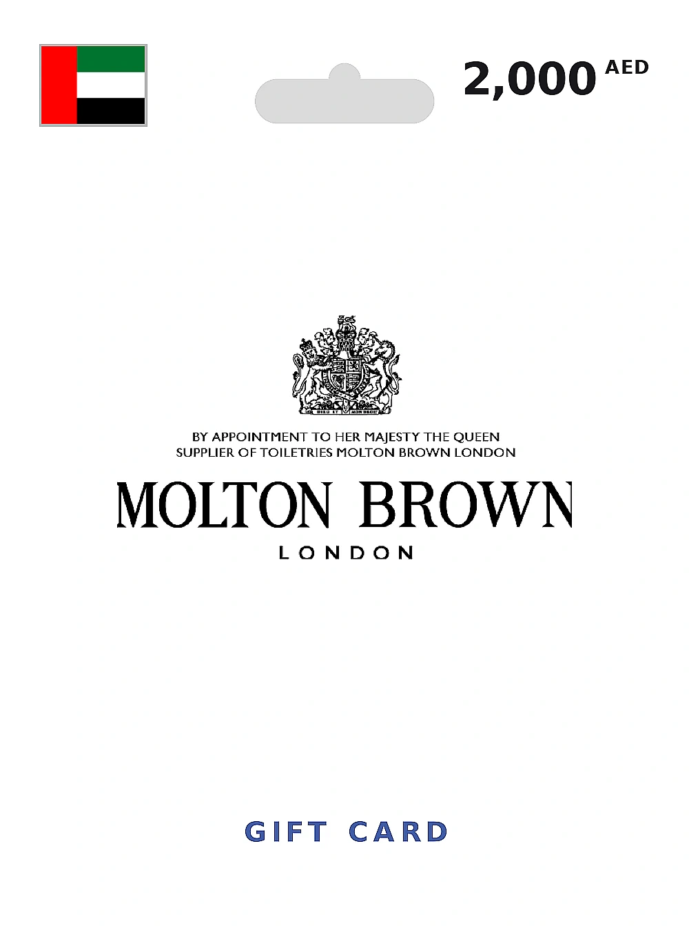 MUSE-MOLTON BROWN Gift Card 2000 AED UNITED ARAB EMIRATES