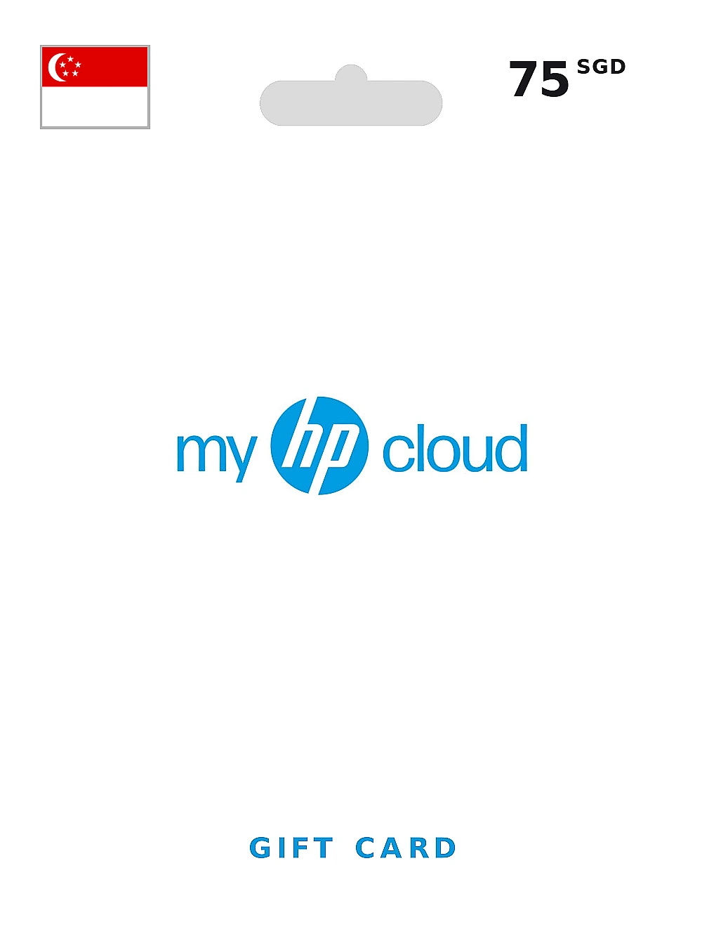 myHPcloud Cloud Storage Gift Card 75 SGD SINGAPORE
