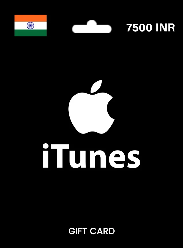 Apple iTunes Gift Card 7500 INR INDIA