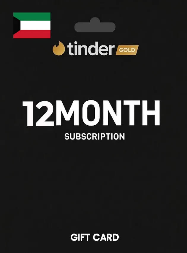 Tinder Gift Card 12 Month Gold KUWAIT