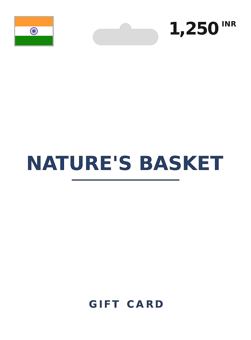 Nature's Basket Gift Card 1250 INR INDIA
