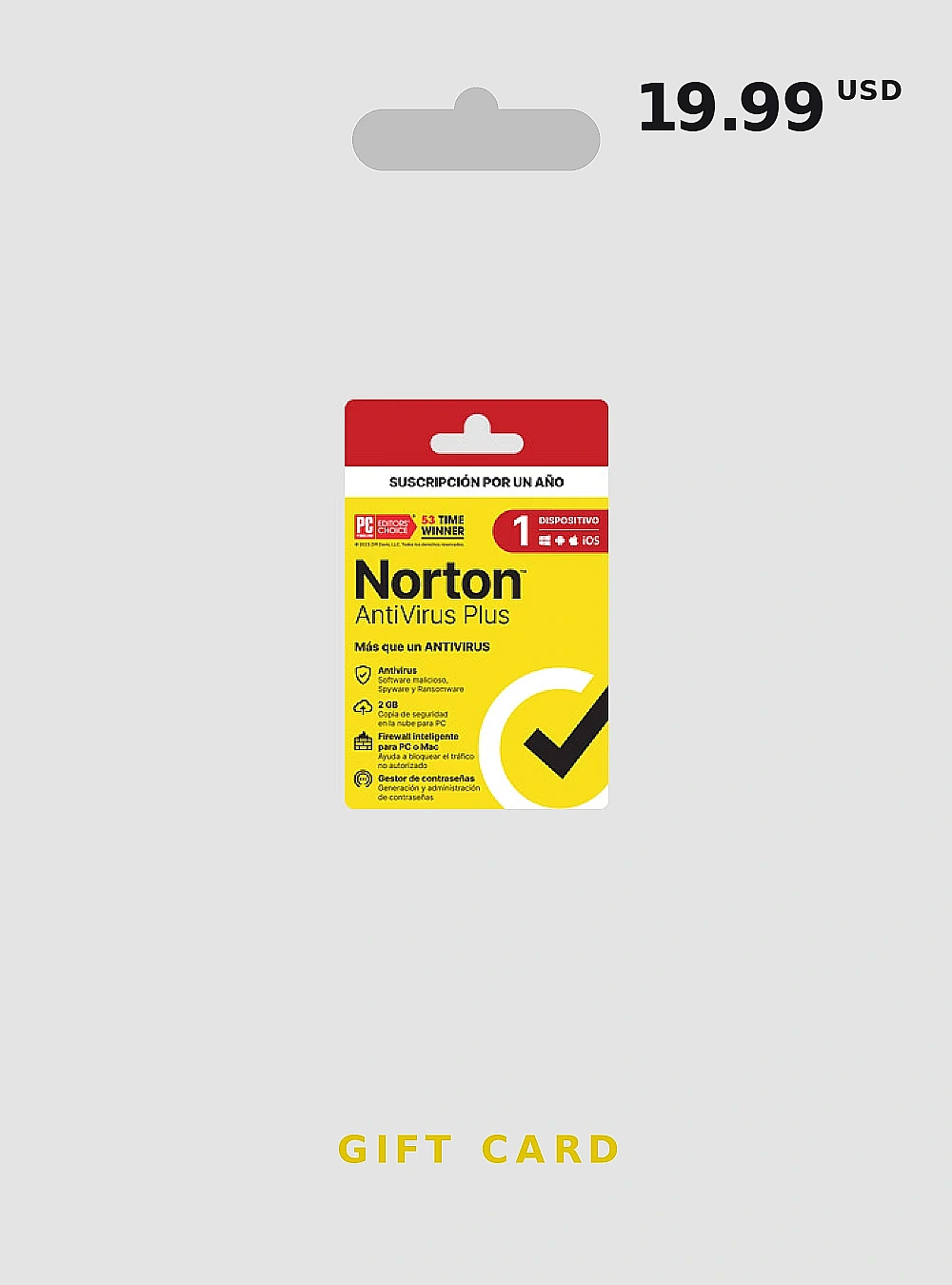 Norton Antivirus LATAM Gift Card 19 USD GLOBAL