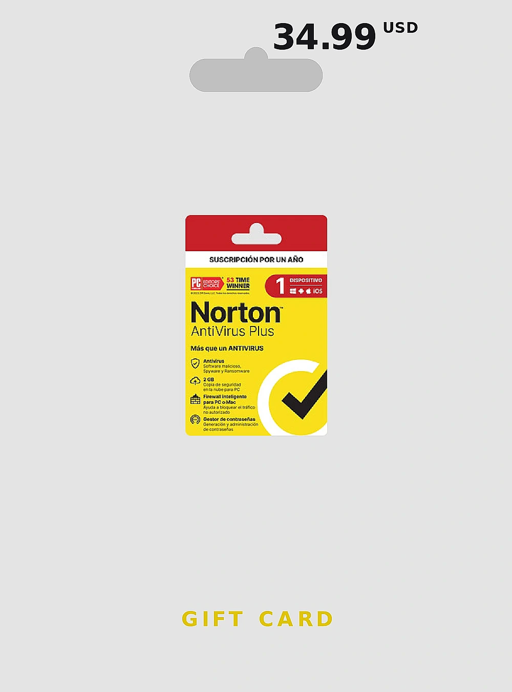 Norton Antivirus LATAM Gift Card 34 USD GLOBAL