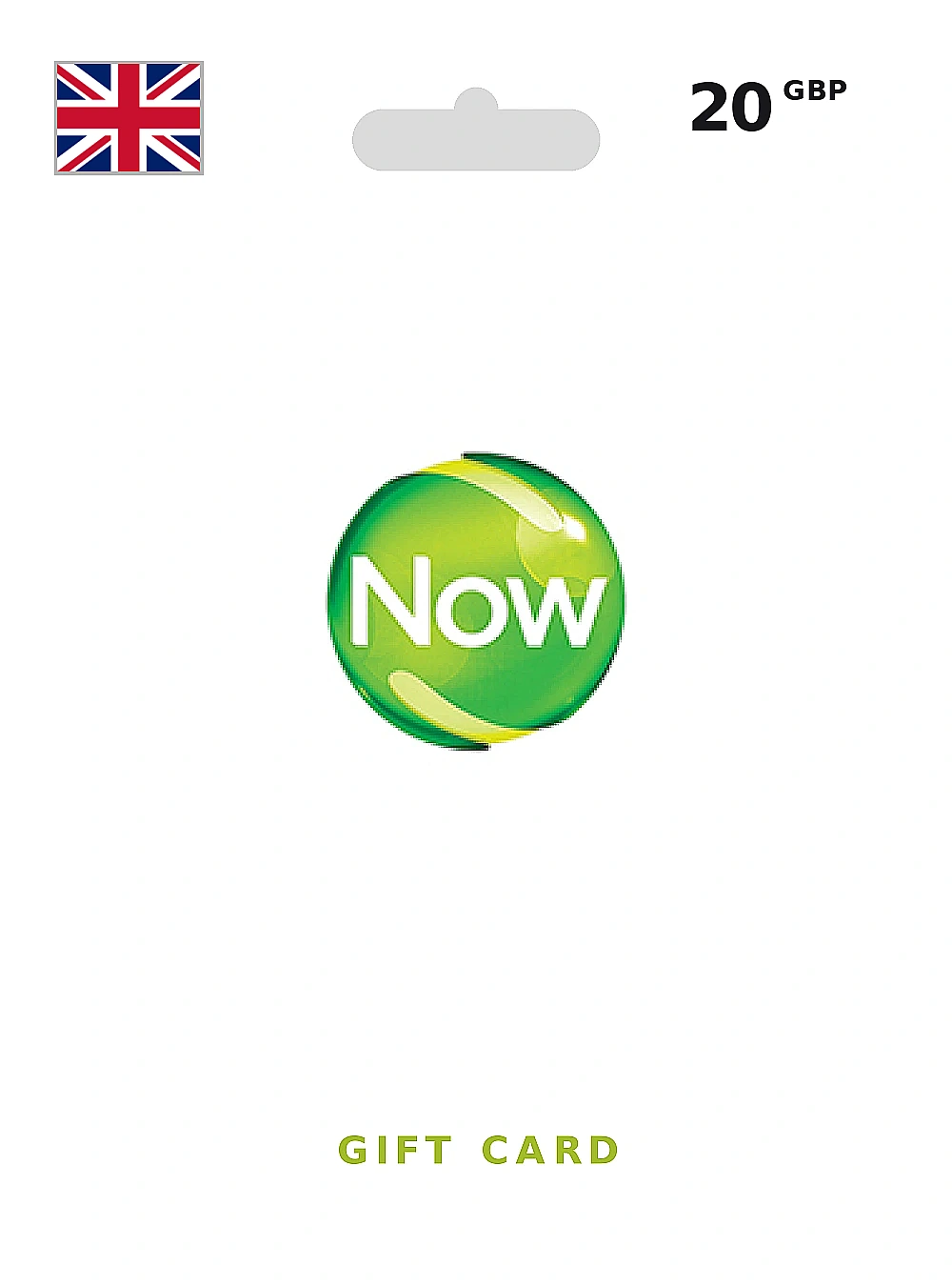 Now Mobile Gift Card 20 GBP UNITED KINGDOM