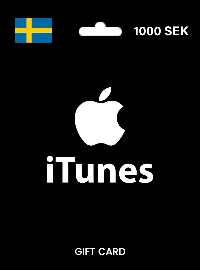 Apple iTunes Gift Card 1000 SEK SWEDEN