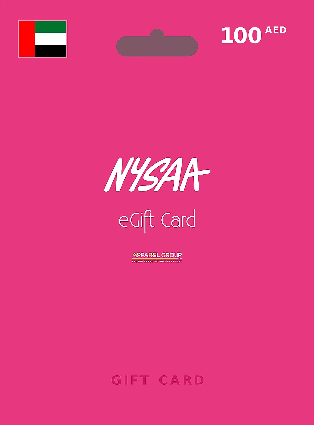 NYSAA Gift Card 100 AED UNITED ARAB EMIRATES