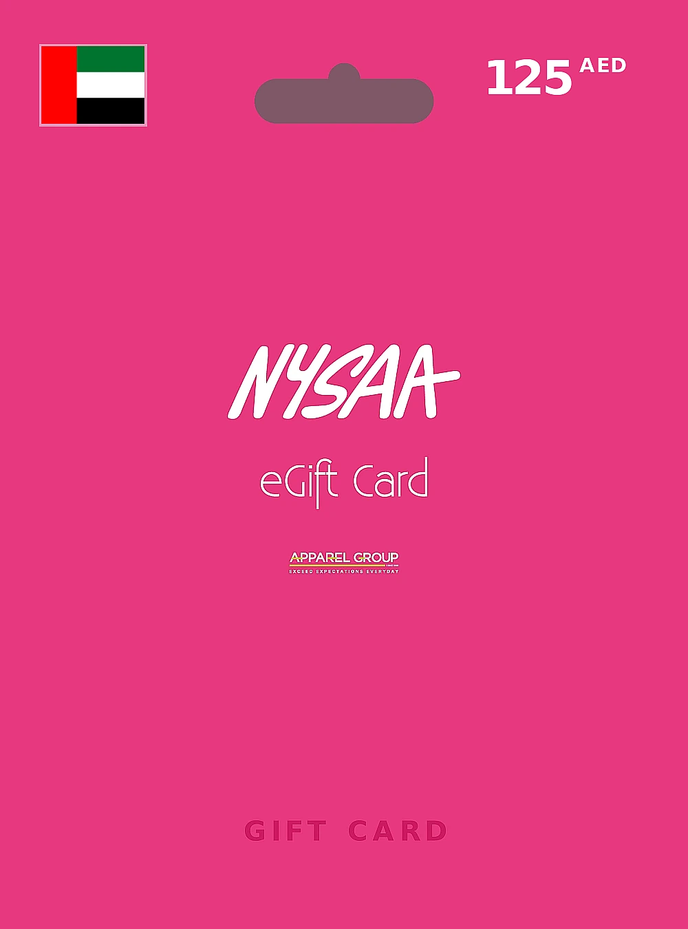 NYSAA Gift Card 125 AED UNITED ARAB EMIRATES