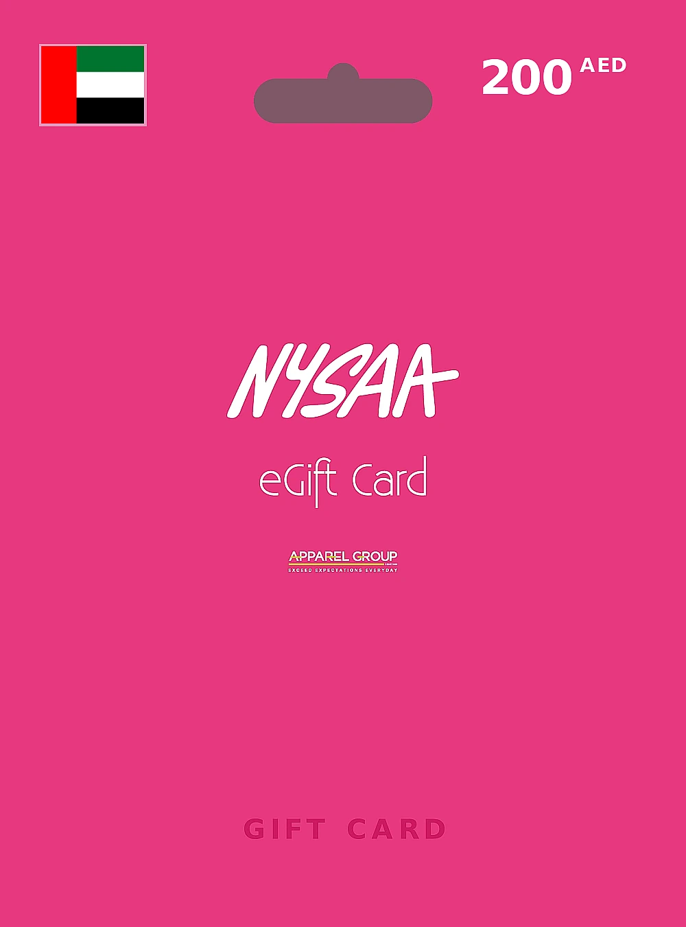 NYSAA Gift Card 200 AED UNITED ARAB EMIRATES