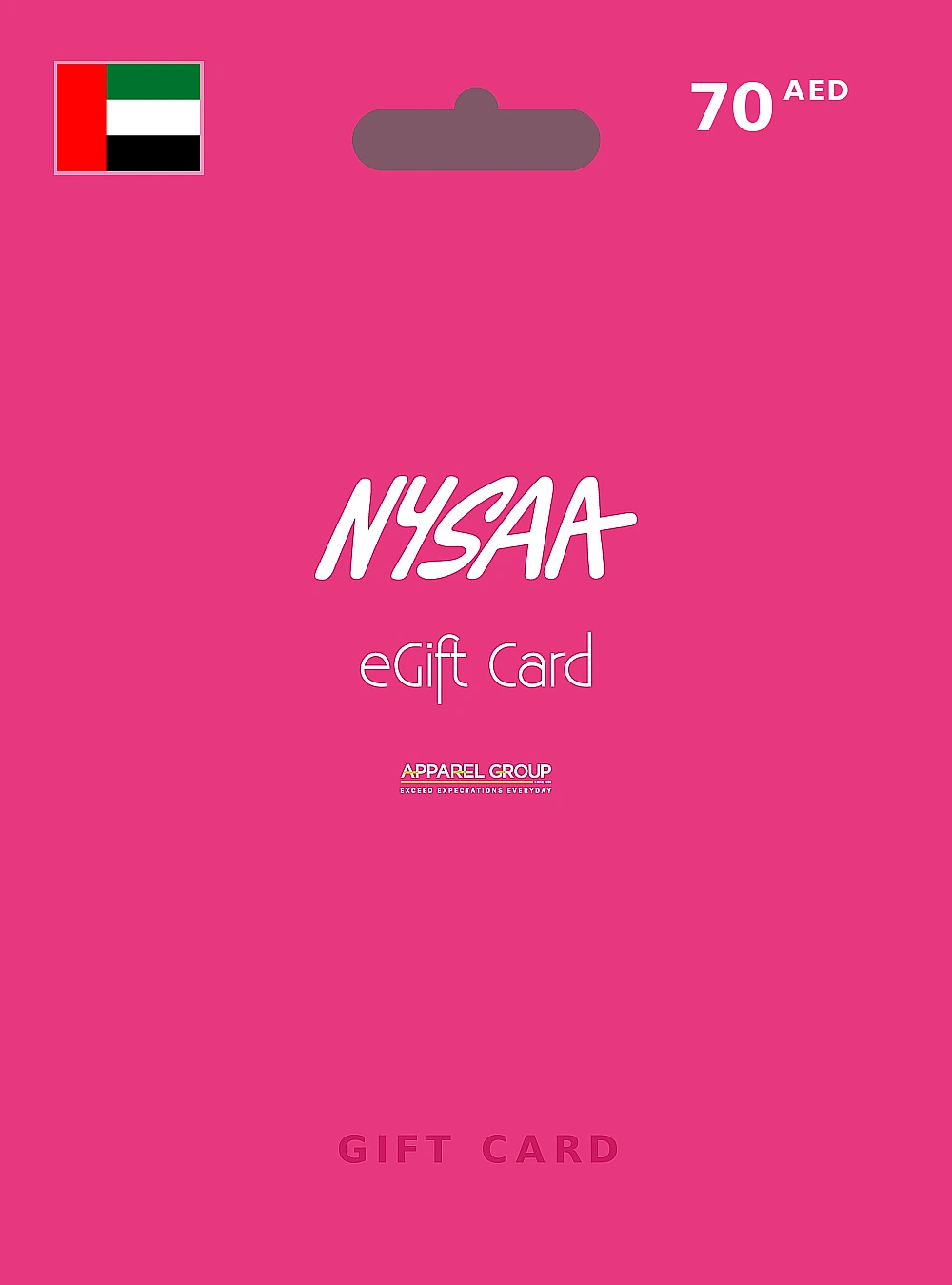 NYSAA Gift Card 70 AED UNITED ARAB EMIRATES