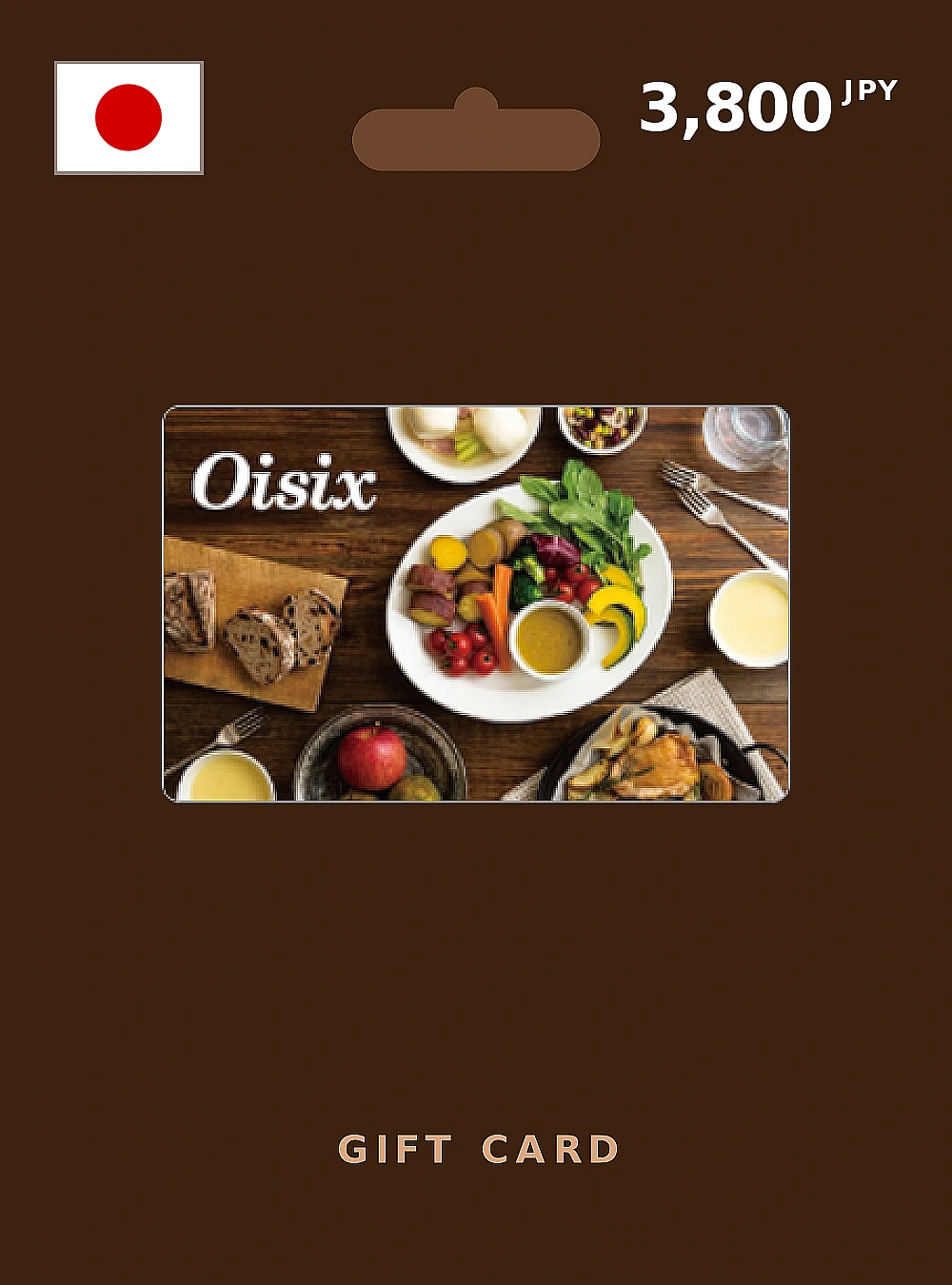 Oisix Gift Card 3800 JPY JAPAN