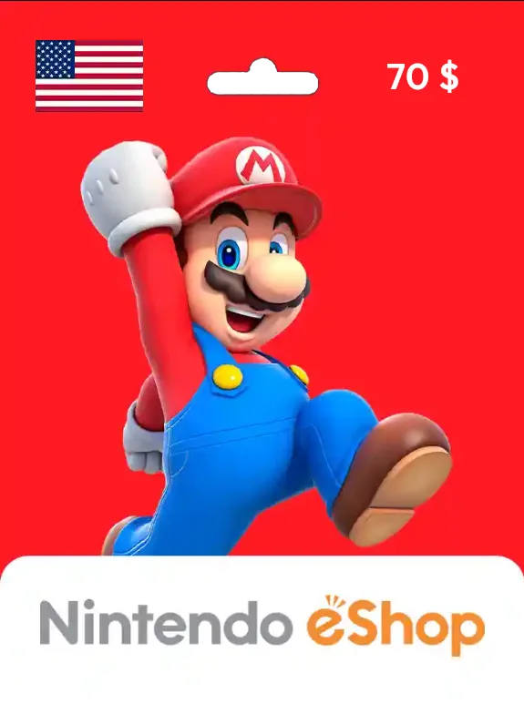 Nintendo USA Gift Card 70 USD UNITED STATES