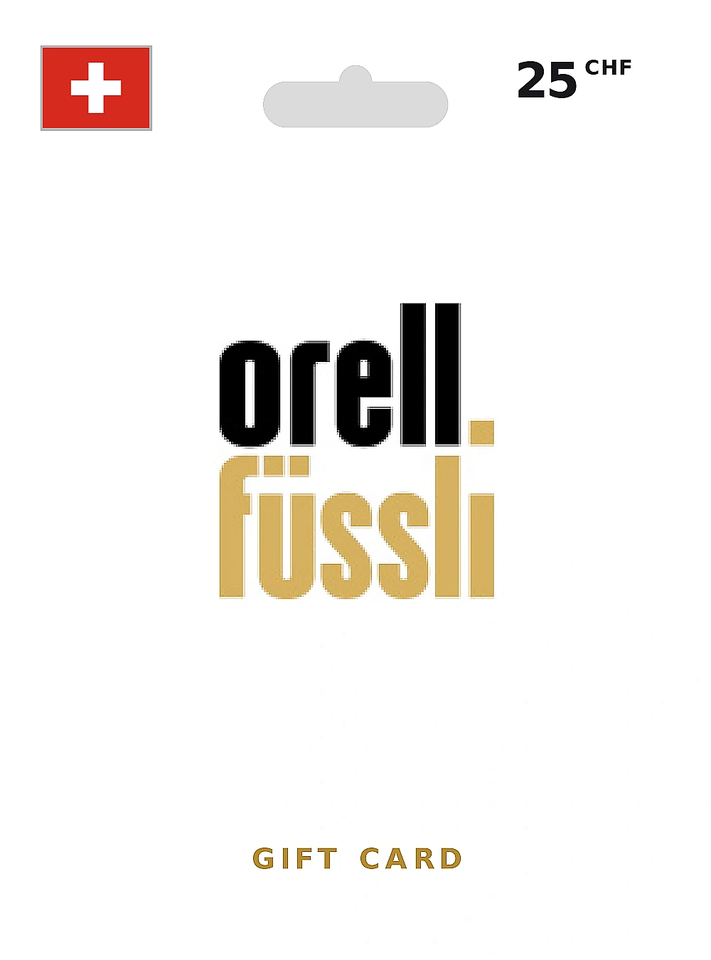 Orell Fussli Gift Card 25 CHF SWITZERLAND