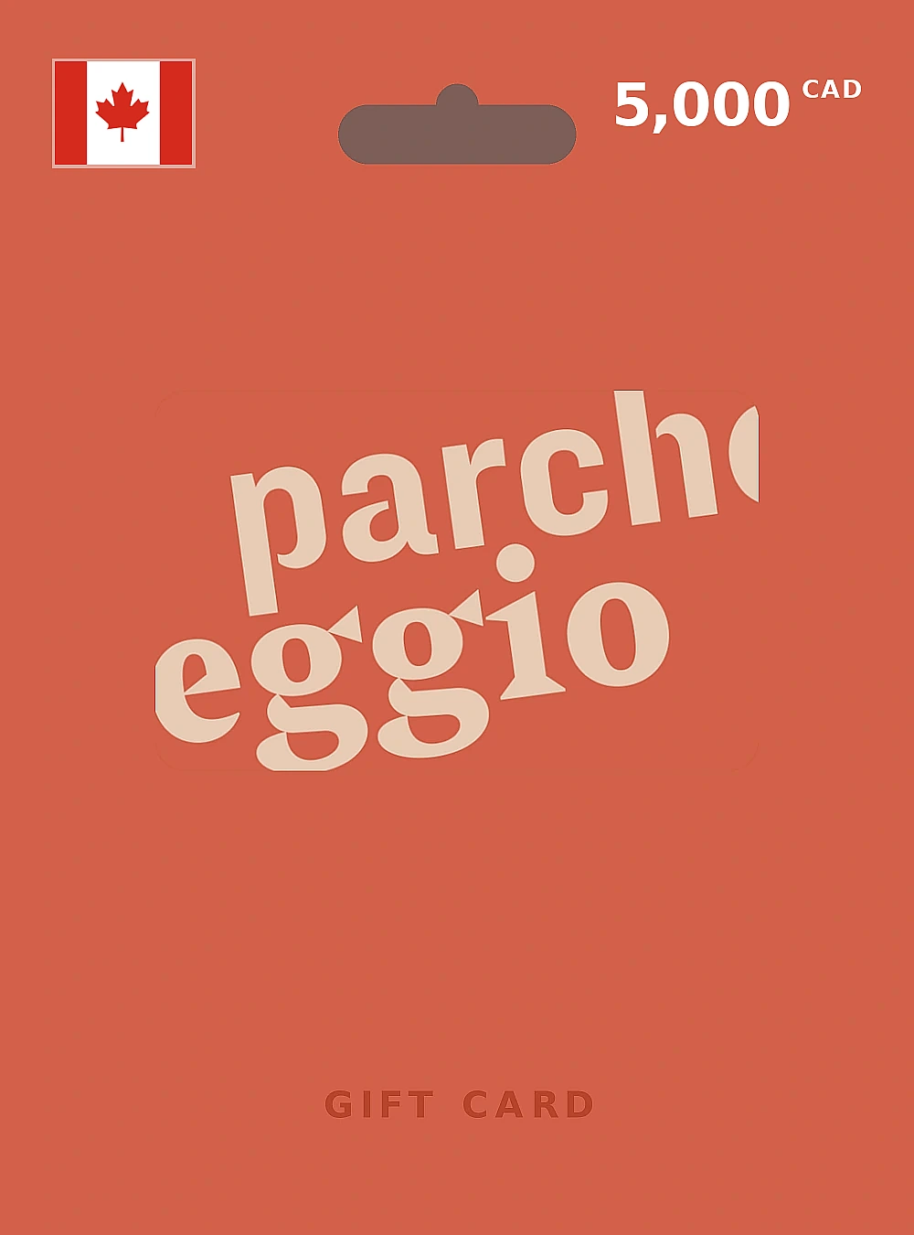 Parcheggio Gift Card 5000 CAD CANADA